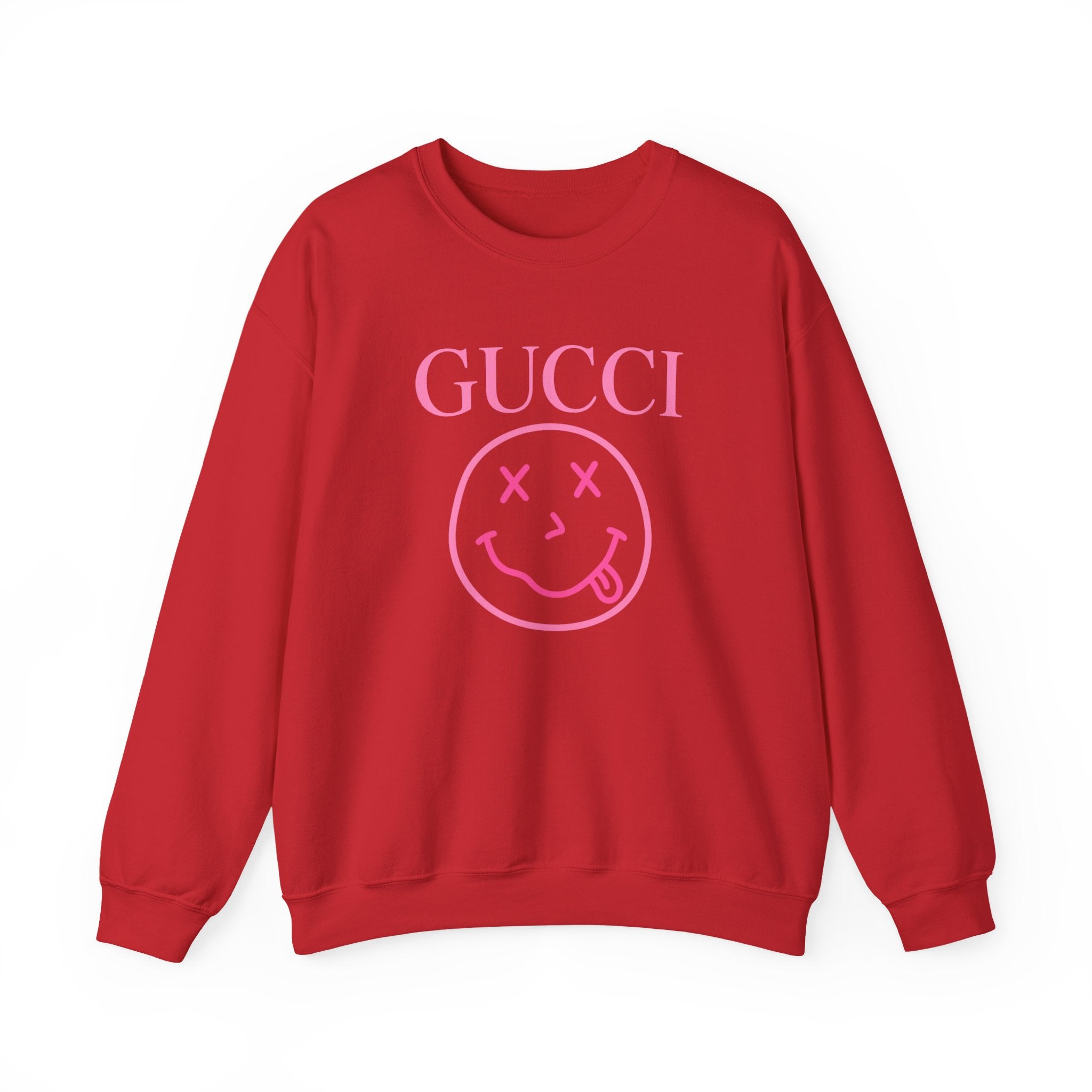 Gucci Pink Smiley Crewneck Sweatshirt