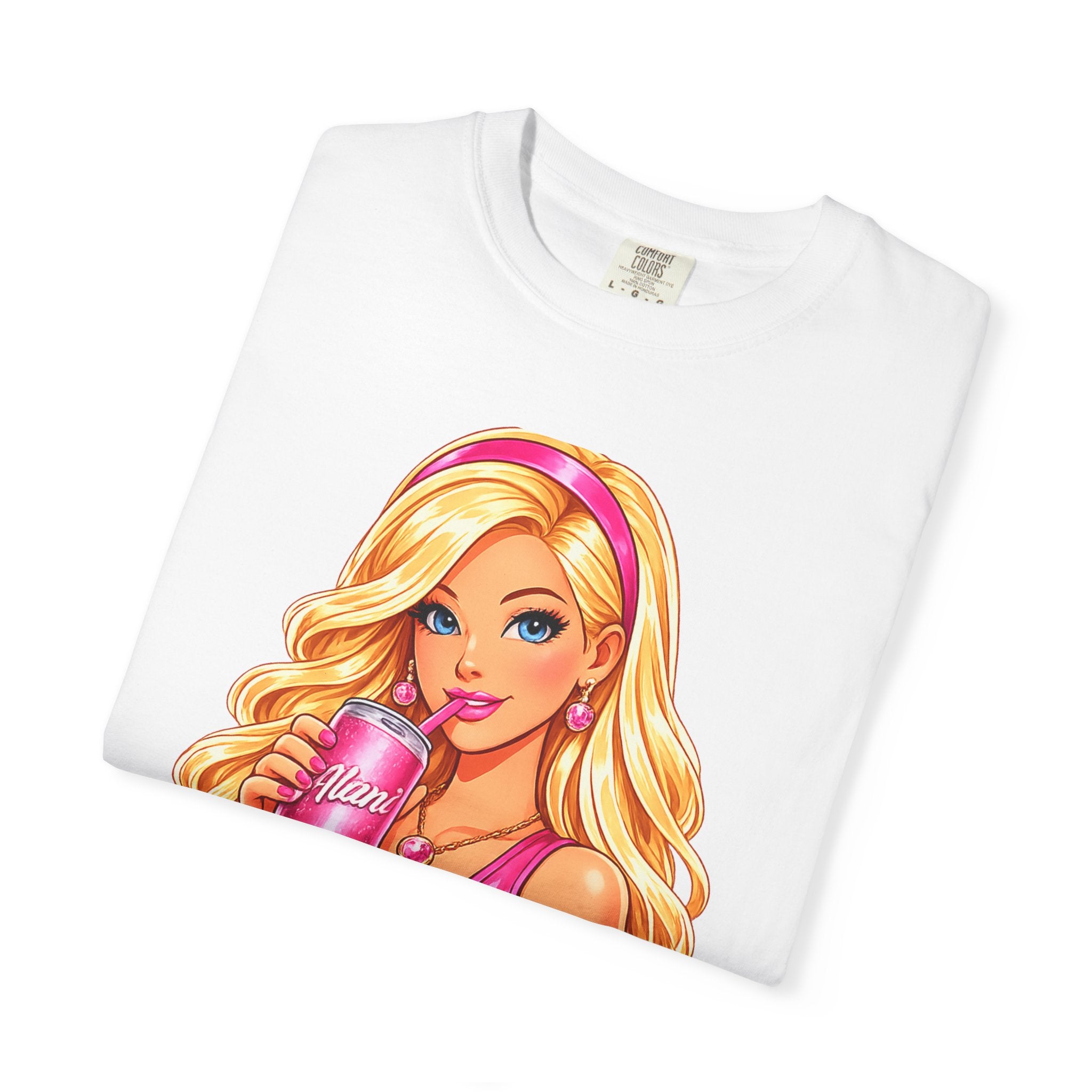 Barbie Vibes T-Shirt — Pink Cup Girl Graphic Tee