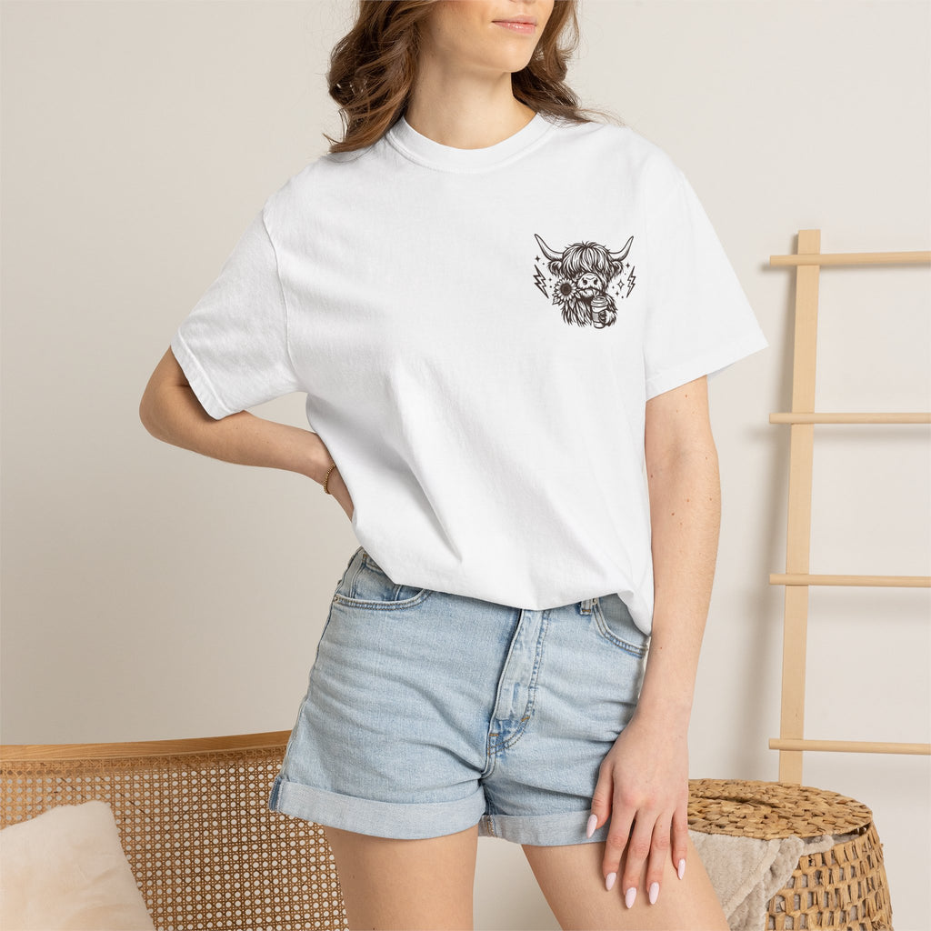 Not Today Heifer T-Shirt — Cute Highland Cow Graphic Tee