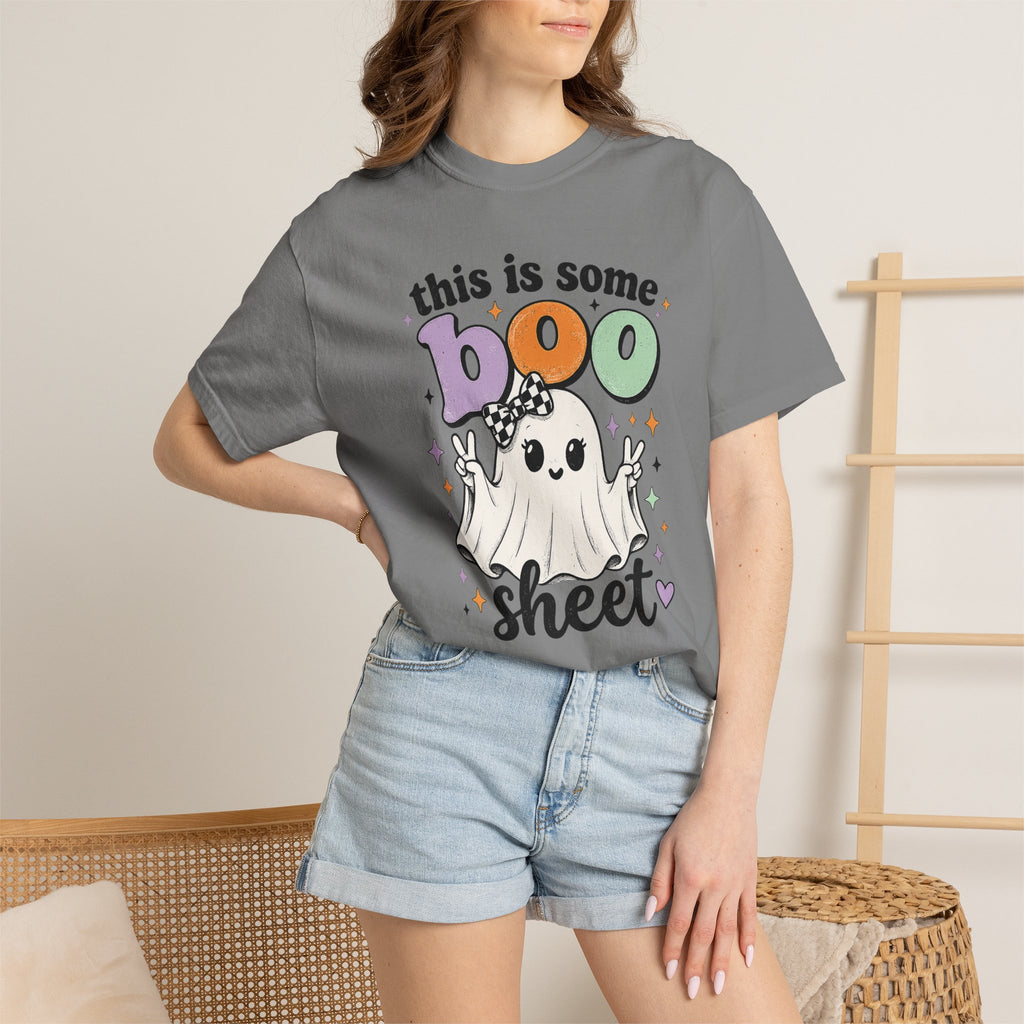 Halloween "This Is Some Boo Sheet" Ghost T-Shirt — Funny Spooky Graphic Tee