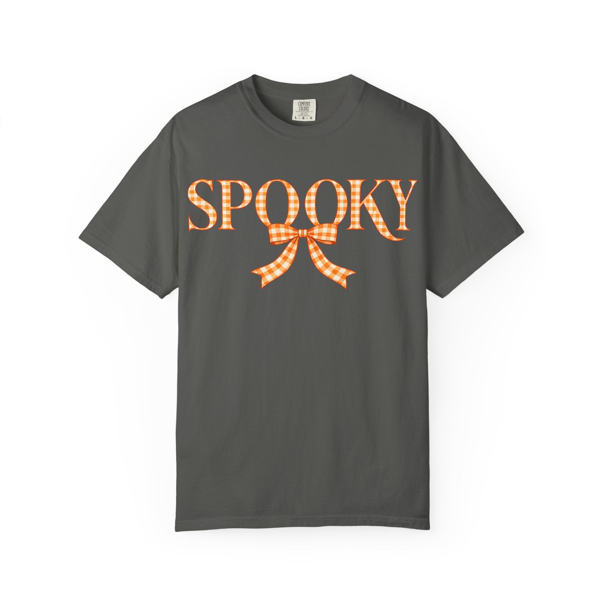 Spooky Gingham Bow T-Shirt — Halloween Graphic Tee