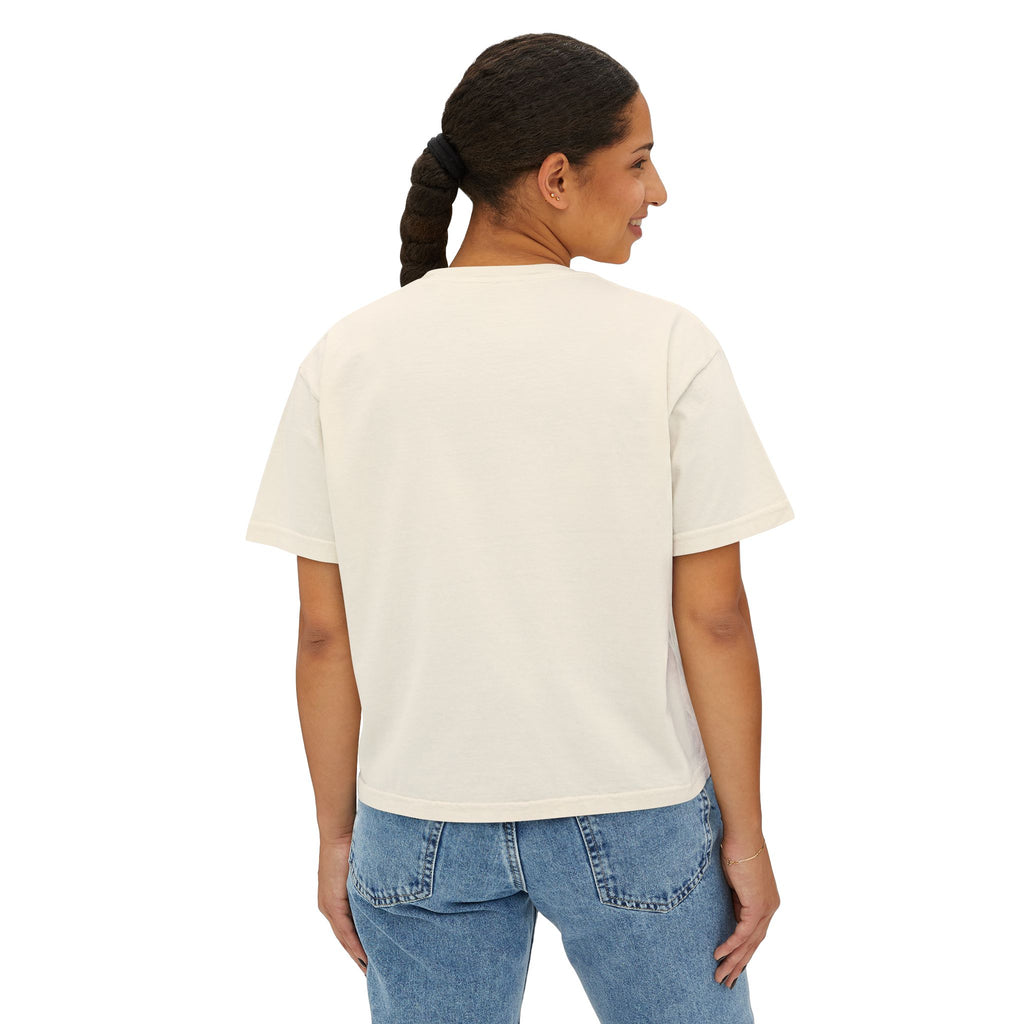 Women's Boxy Tee — 'Hot Girls Hit Curbs' Pink Convertible Graphic Crop Top