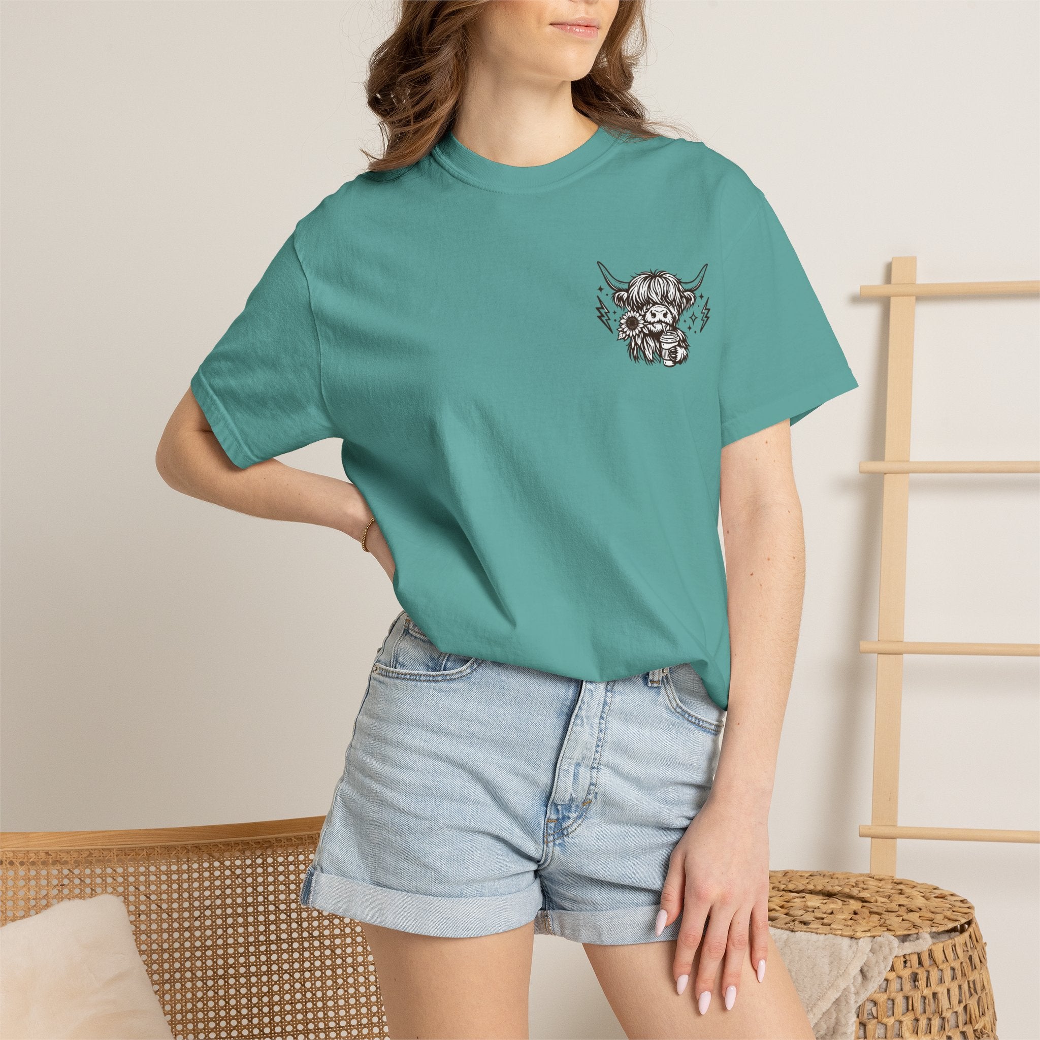 Not Today Heifer T-Shirt — Cute Highland Cow Graphic Tee