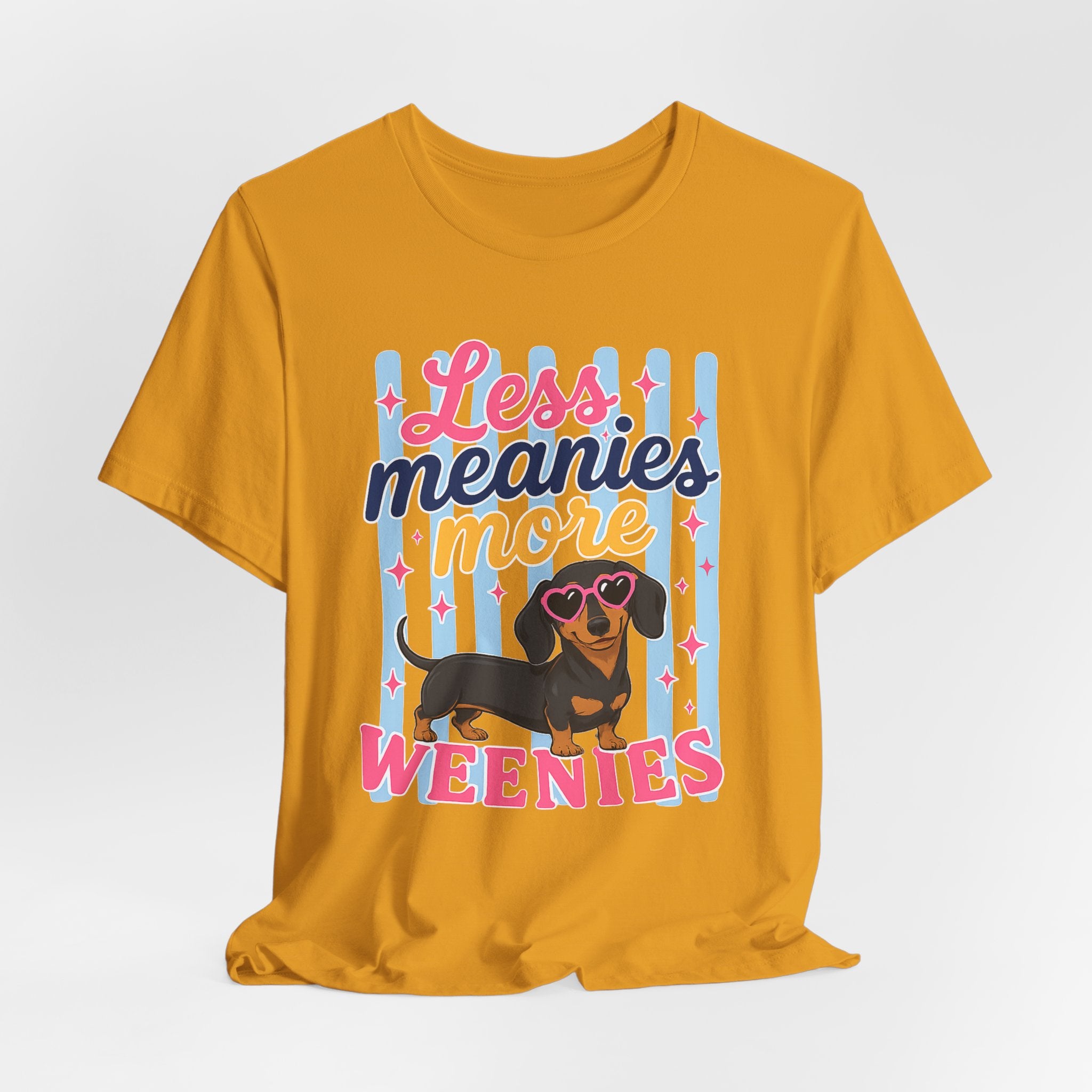 Less Meanies More Weenies Dachshund T-Shirt