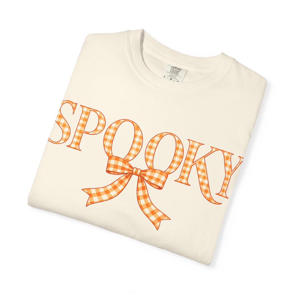 Spooky Gingham Bow T-Shirt — Halloween Graphic Tee