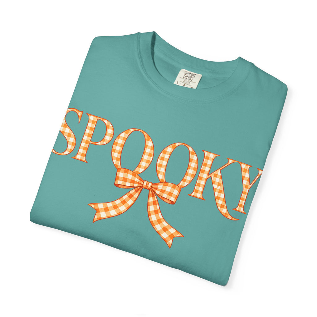 Spooky Gingham Bow T-Shirt — Halloween Graphic Tee