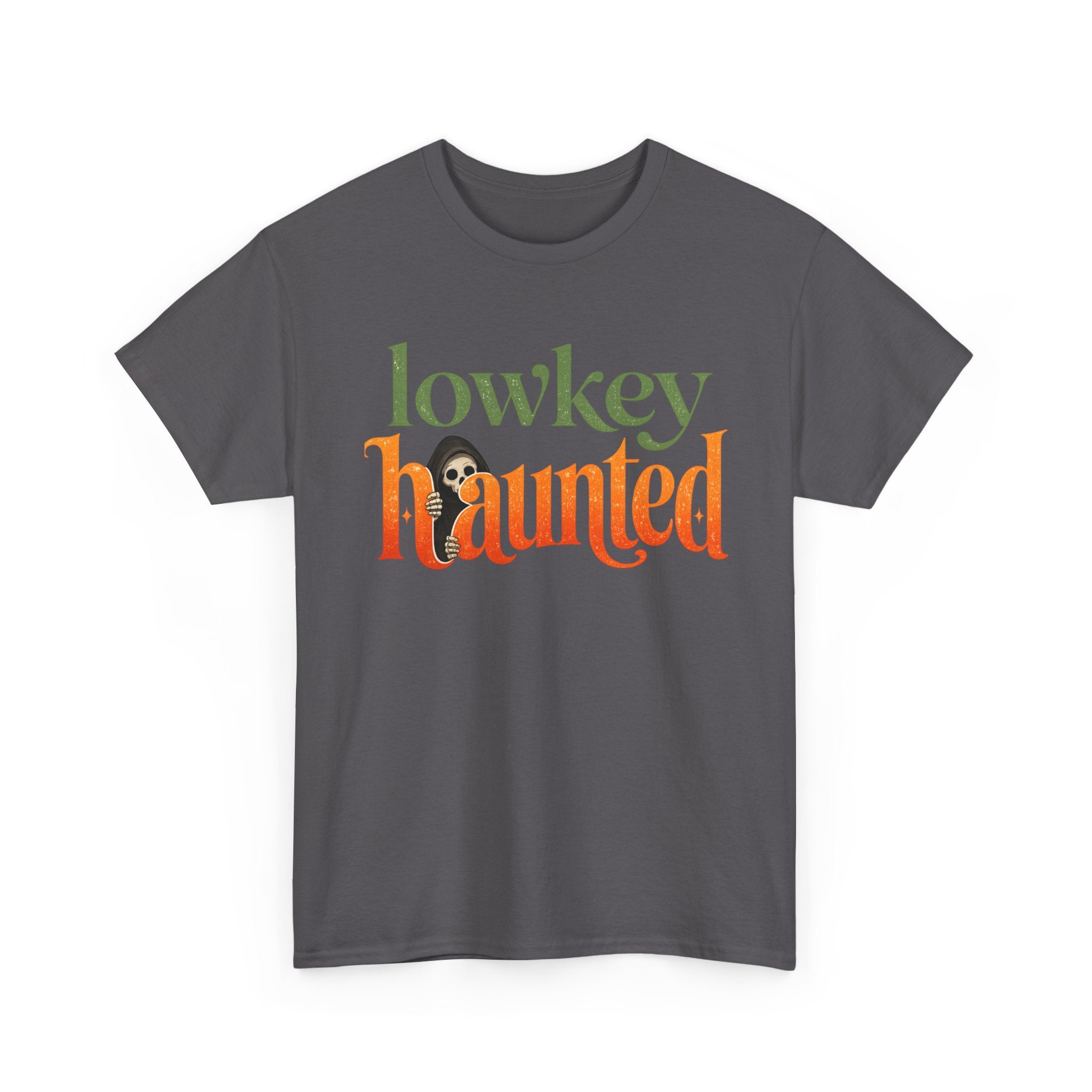 Lowkey Haunted T-Shirt — Retro Halloween Graphic Tee