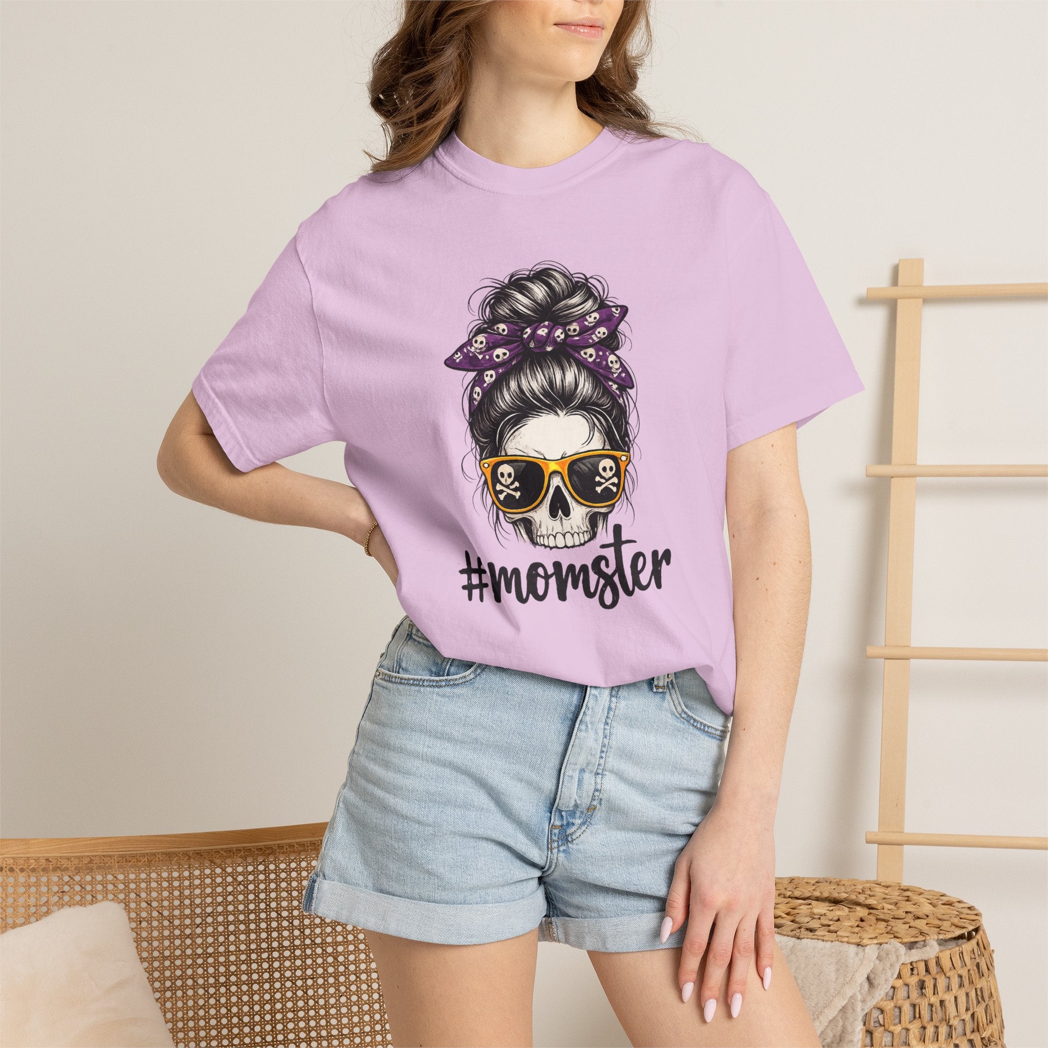 Momster Skull T-Shirt – Halloween Mom Graphic Tee