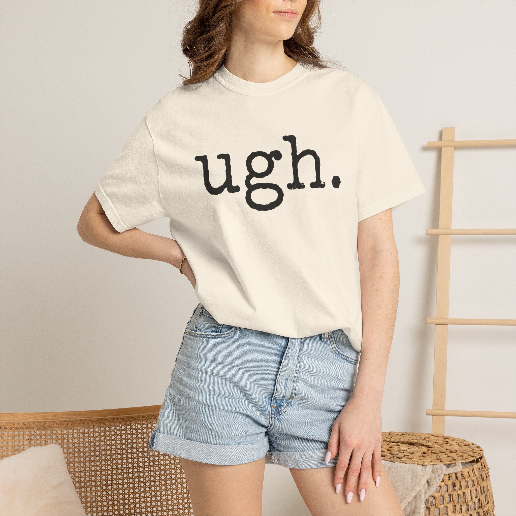 Ugh. Graphic T-Shirt — Funny Minimalist Slogan Tee