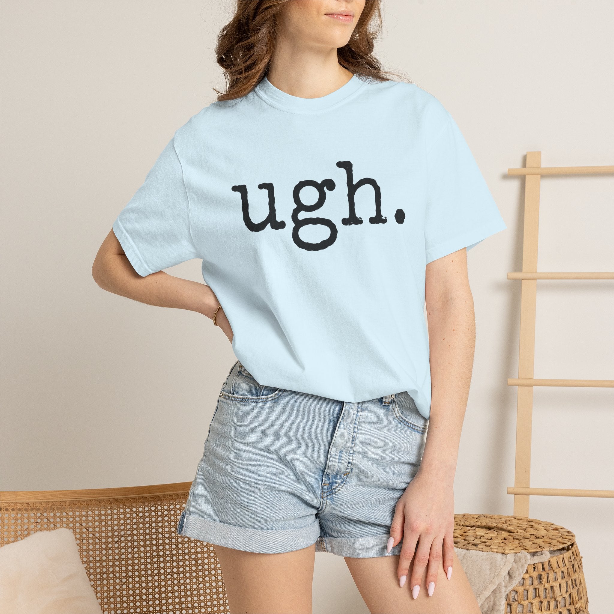 Ugh. Graphic T-Shirt — Funny Minimalist Slogan Tee