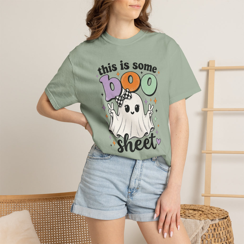 Halloween "This Is Some Boo Sheet" Ghost T-Shirt — Funny Spooky Graphic Tee