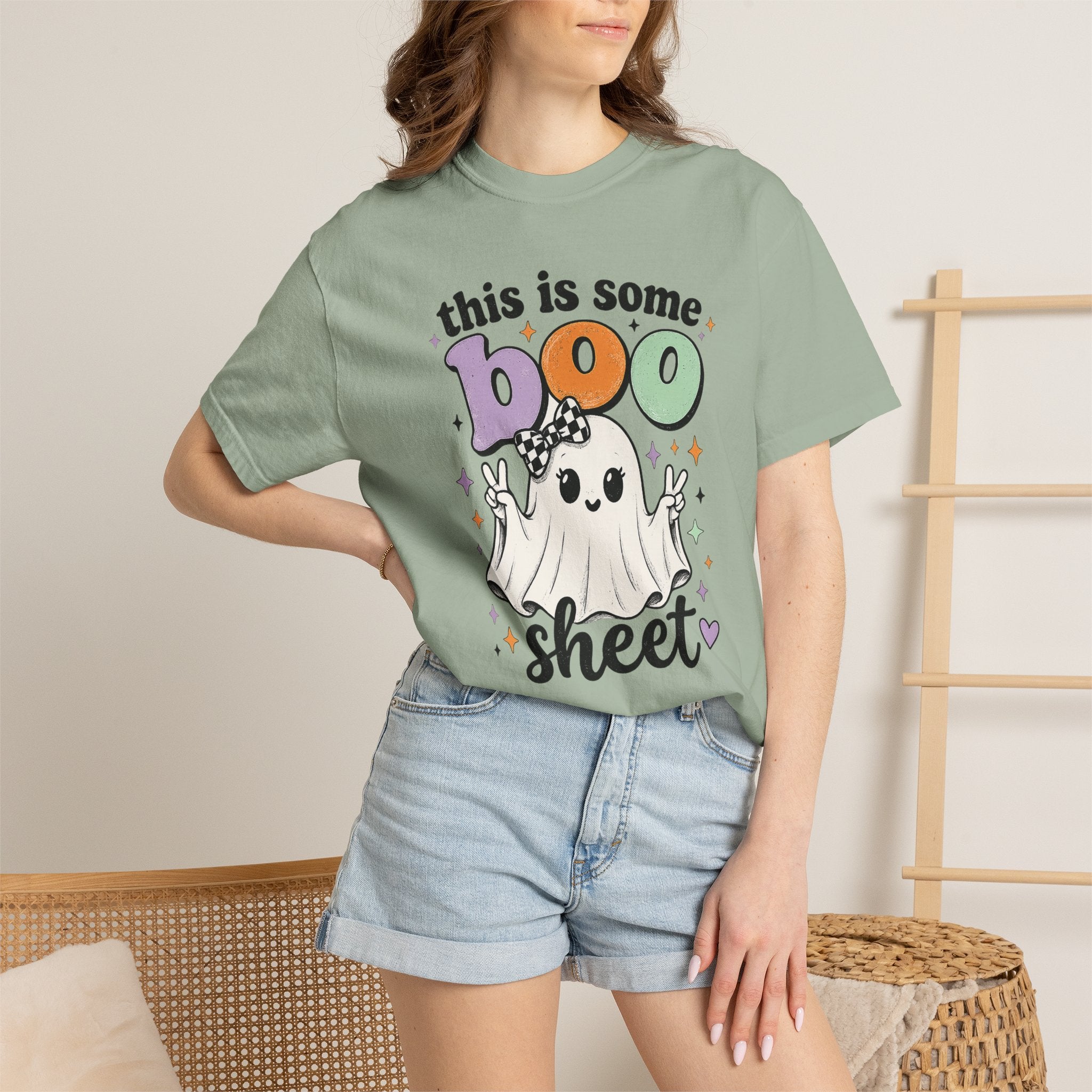Halloween "This Is Some Boo Sheet" Ghost T-Shirt — Funny Spooky Graphic Tee