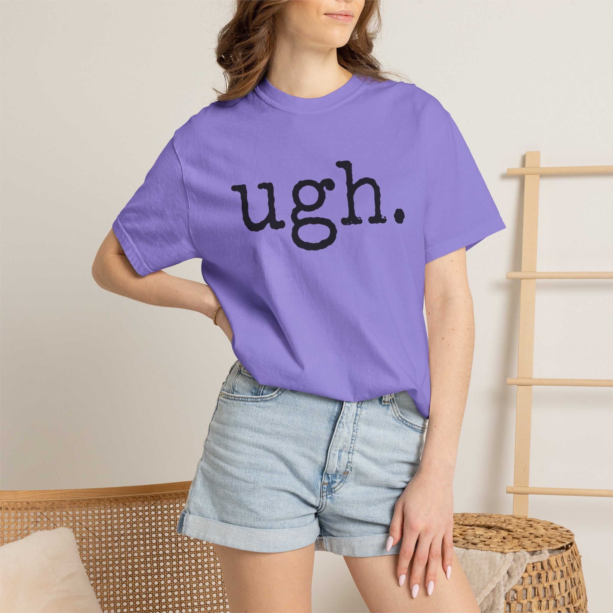 Ugh. Graphic T-Shirt — Funny Minimalist Slogan Tee