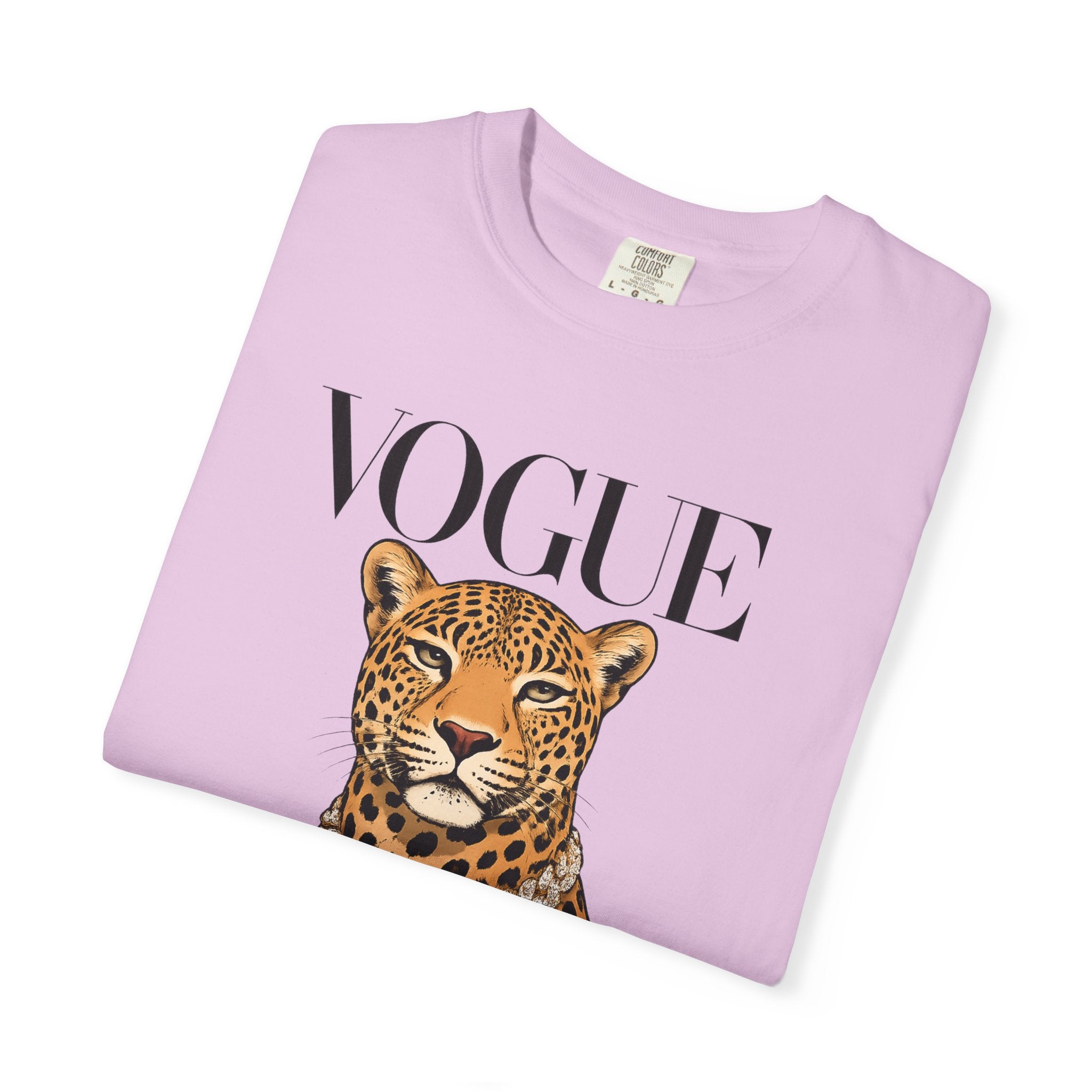 Vogue Leopard Graphic T-Shirt