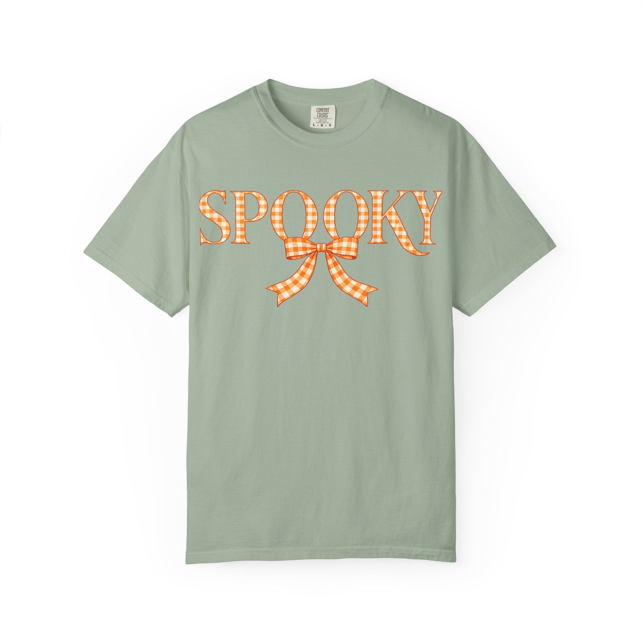Spooky Gingham Bow T-Shirt — Halloween Graphic Tee