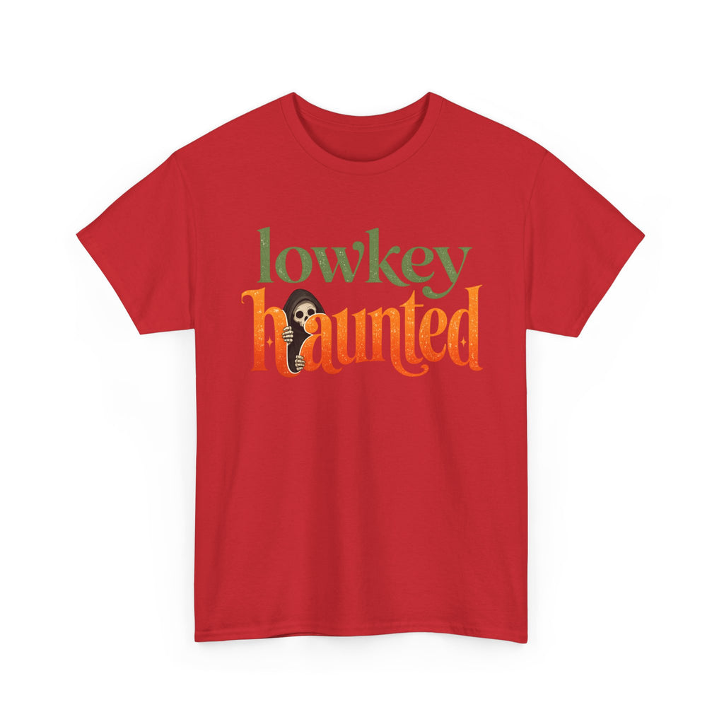 Lowkey Haunted T-Shirt — Retro Halloween Graphic Tee