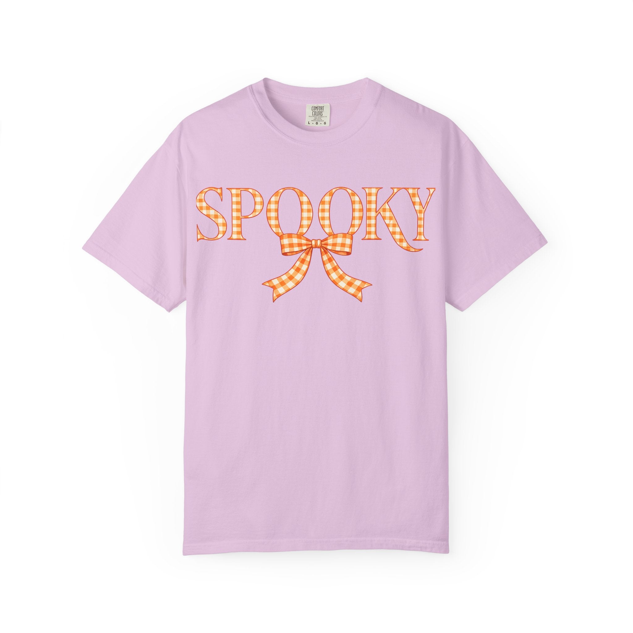 Spooky Gingham Bow T-Shirt — Halloween Graphic Tee