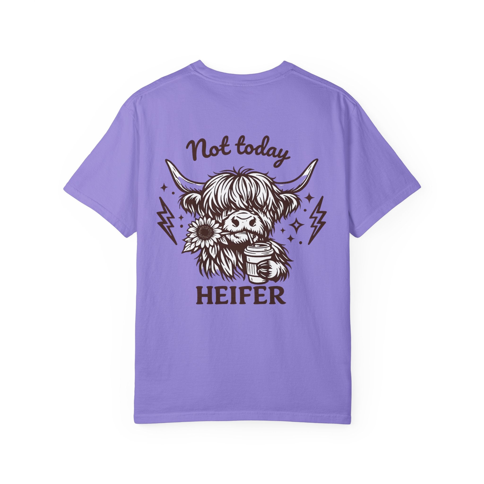 Not Today Heifer T-Shirt — Cute Highland Cow Graphic Tee