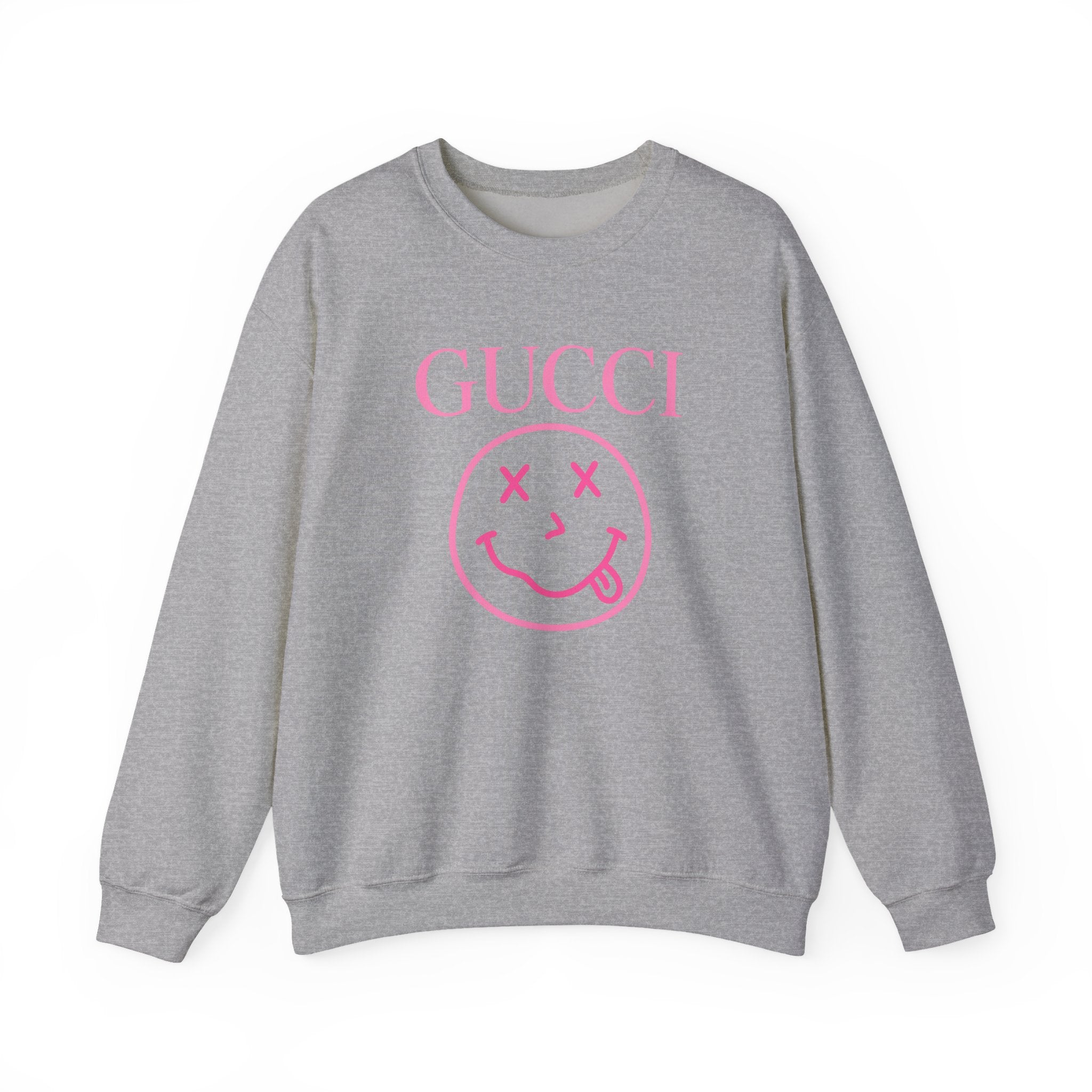 Gucci Pink Smiley Crewneck Sweatshirt