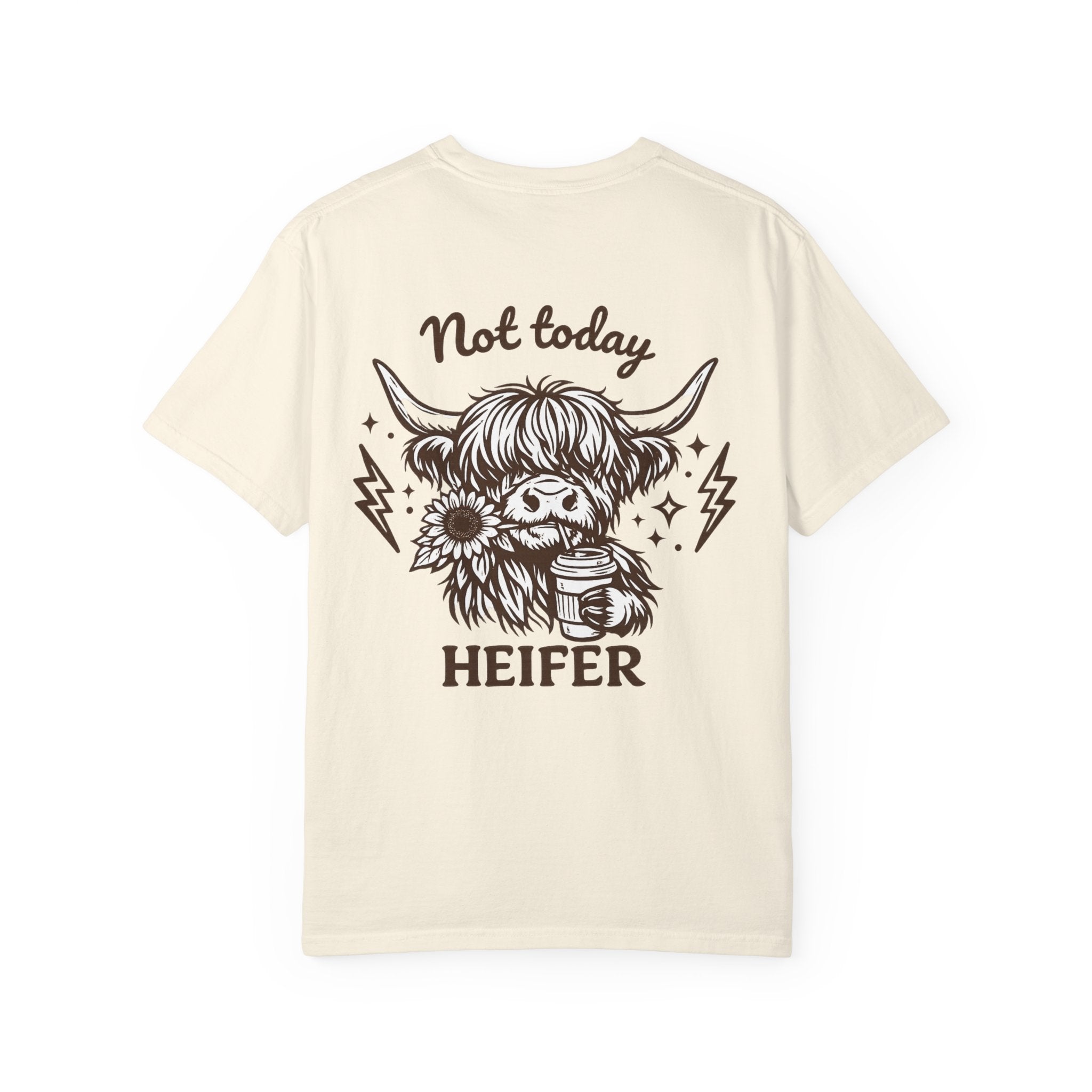 Not Today Heifer T-Shirt — Cute Highland Cow Graphic Tee