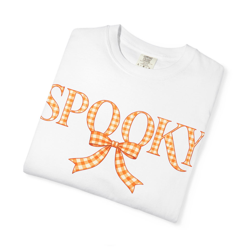 Spooky Gingham Bow T-Shirt — Halloween Graphic Tee