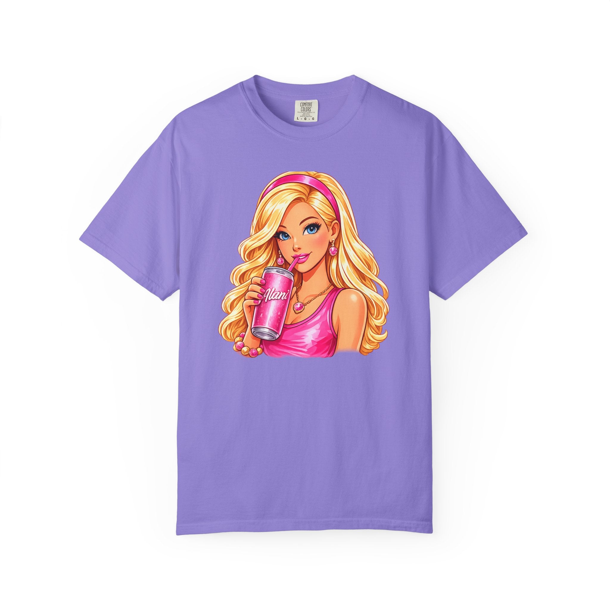 Barbie Vibes T-Shirt — Pink Cup Girl Graphic Tee