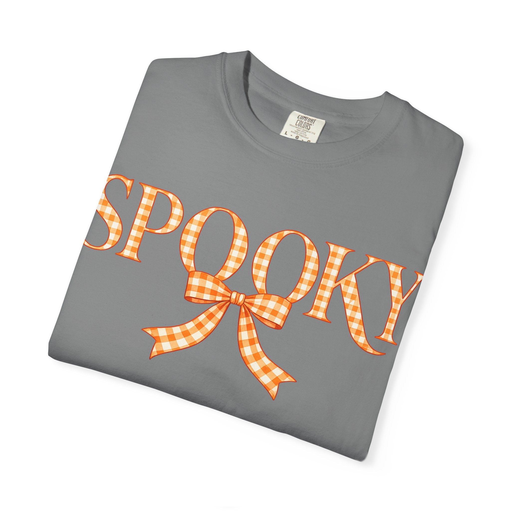 Spooky Gingham Bow T-Shirt — Halloween Graphic Tee