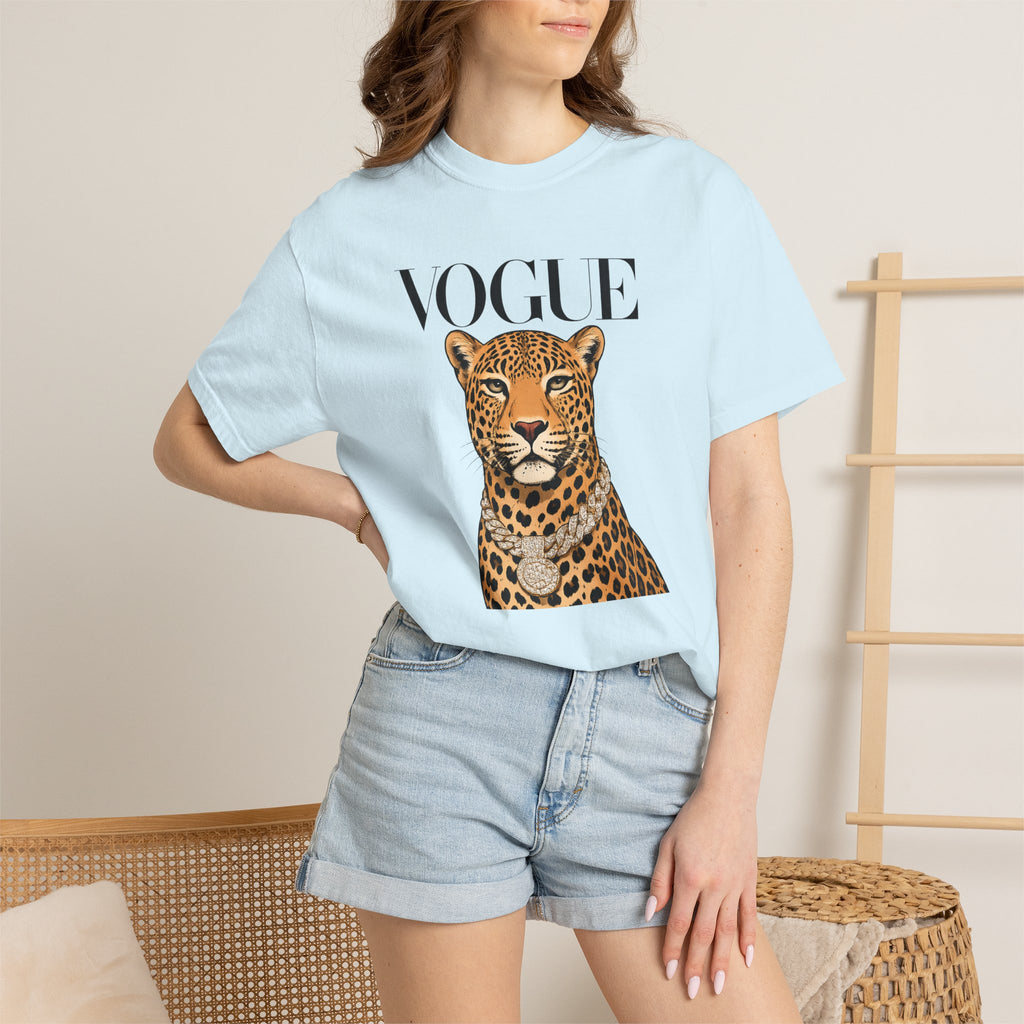 Vogue Leopard Graphic T-Shirt