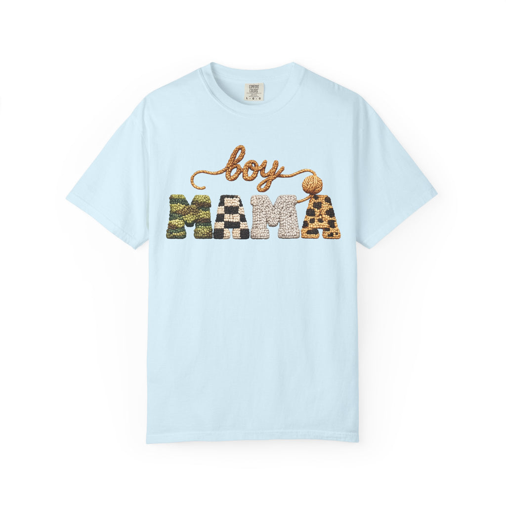 Boy Mama Graphic T-Shirt — Leopard & Camo Mom Tee