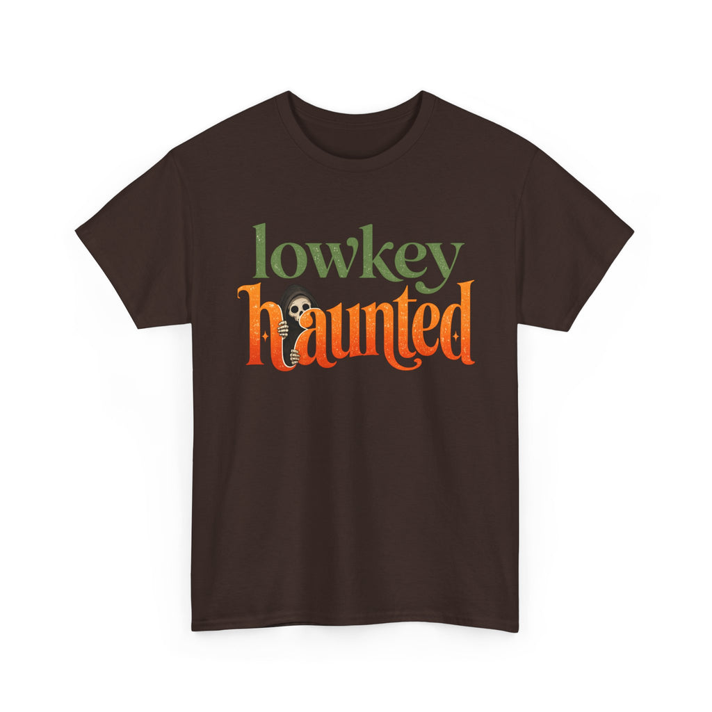 Lowkey Haunted T-Shirt — Retro Halloween Graphic Tee