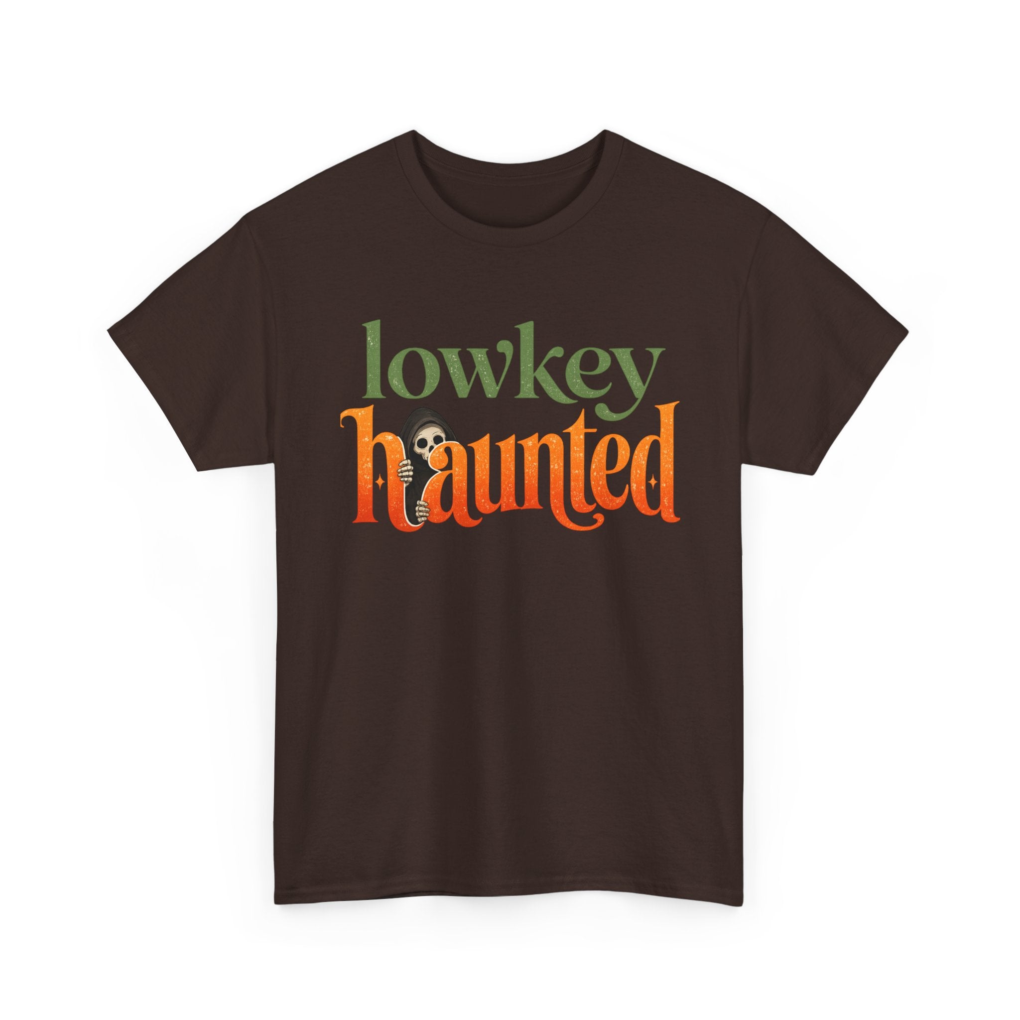 Lowkey Haunted T-Shirt — Retro Halloween Graphic Tee