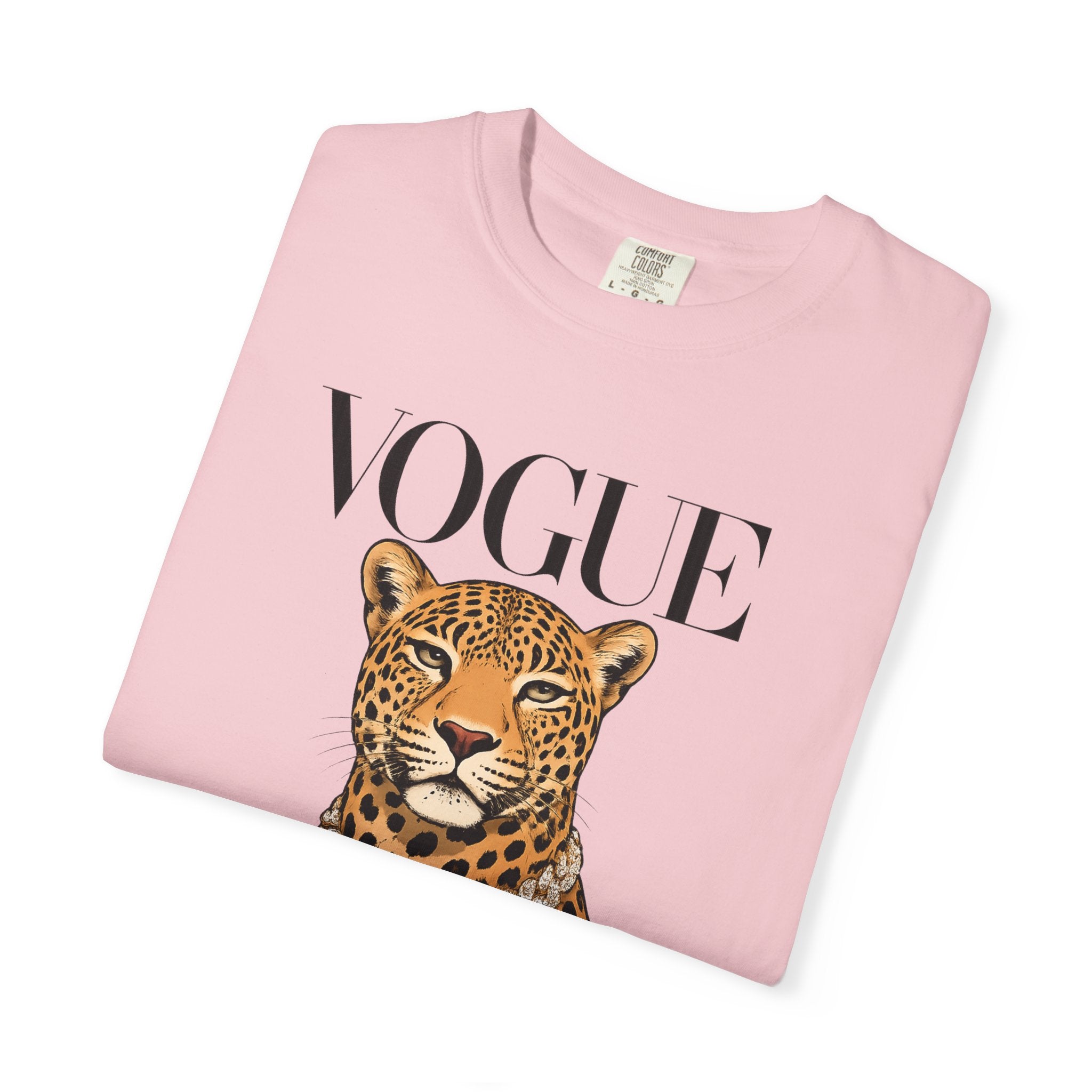 Vogue Leopard Graphic T-Shirt