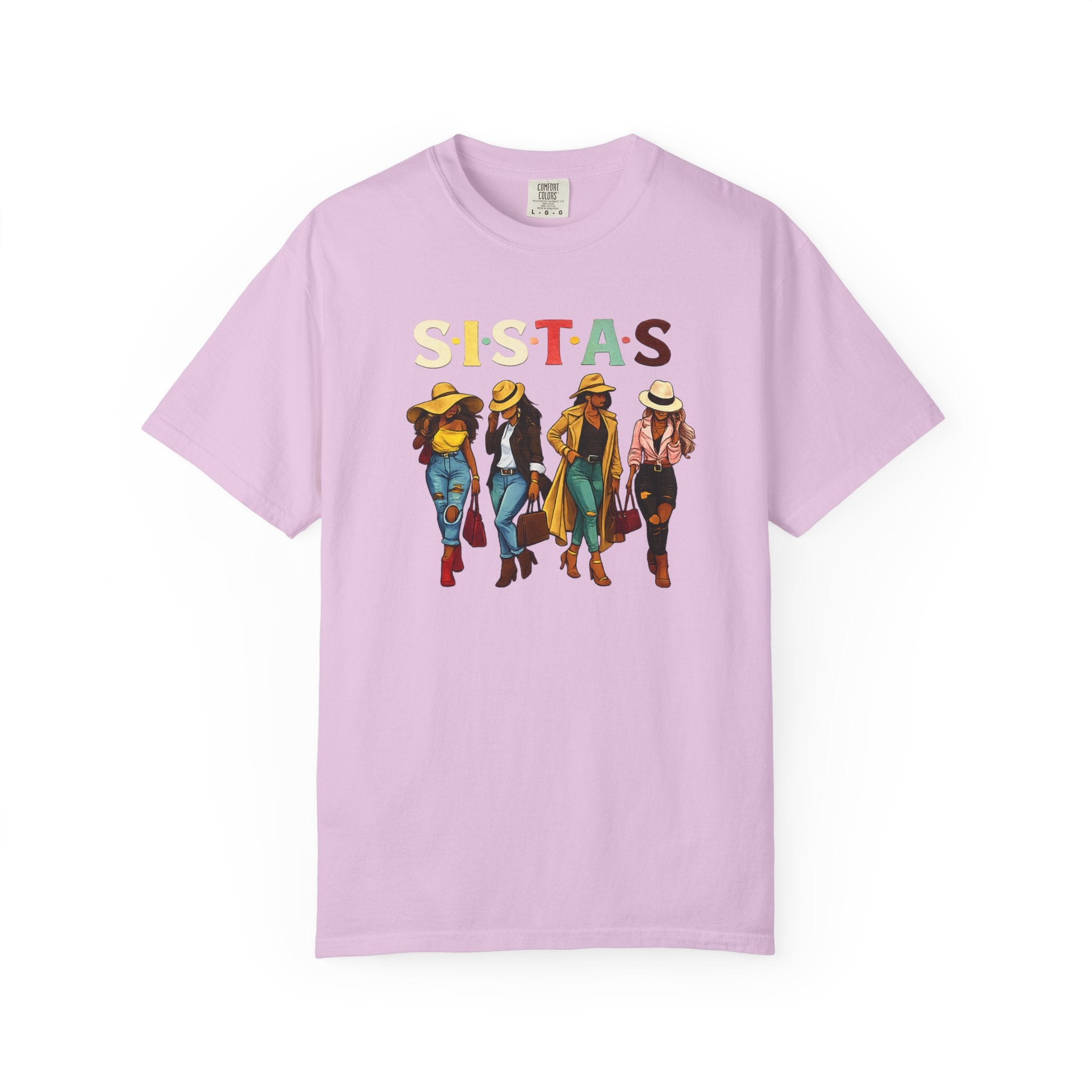 Sistas Graphic T-Shirt – Bold Sisterhood Women Walking Design