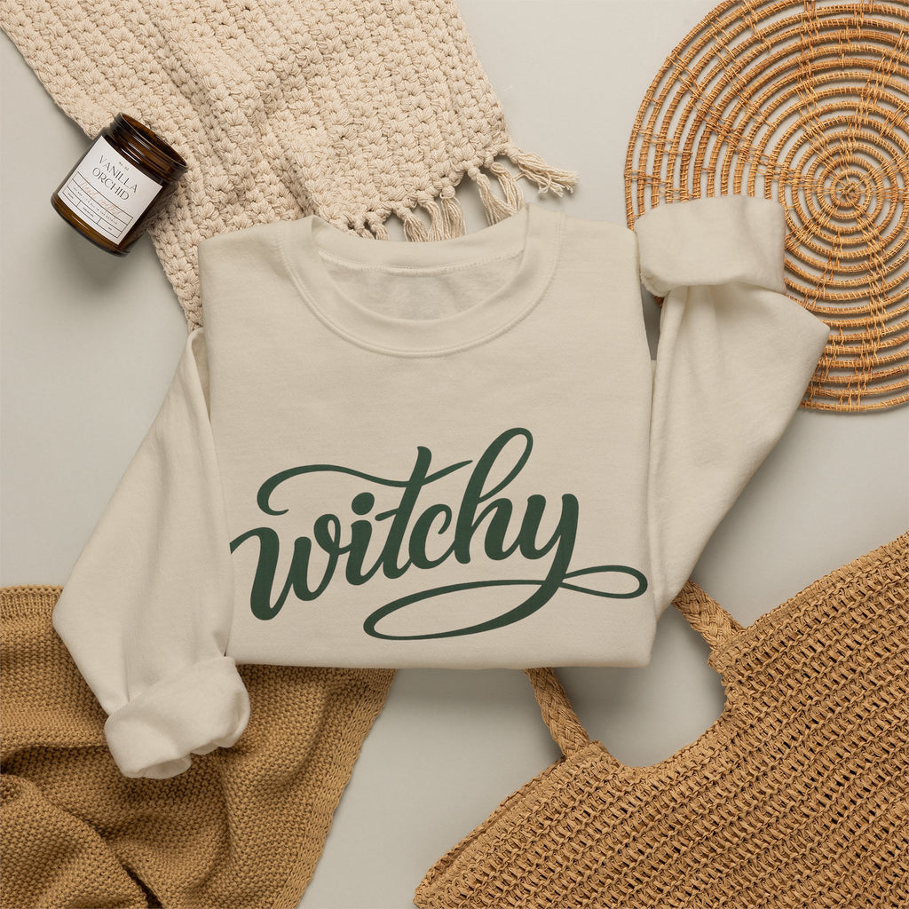 Witchy Script Crewneck Sweatshirt