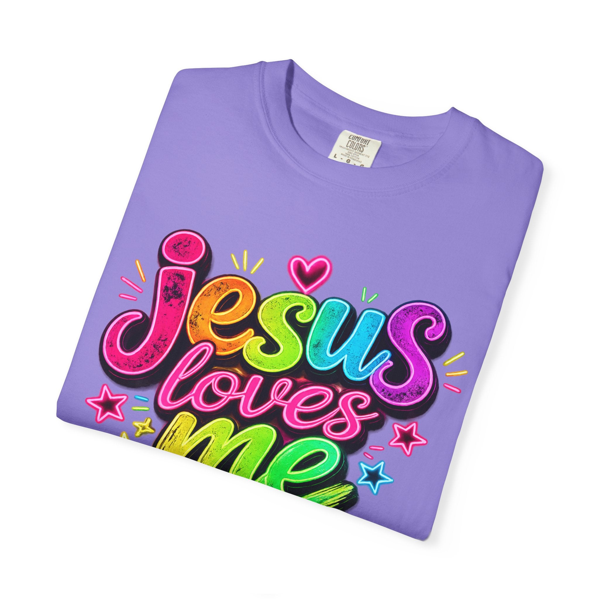Jesus Loves Me Graphic T-Shirt — Colorful Faith Tee