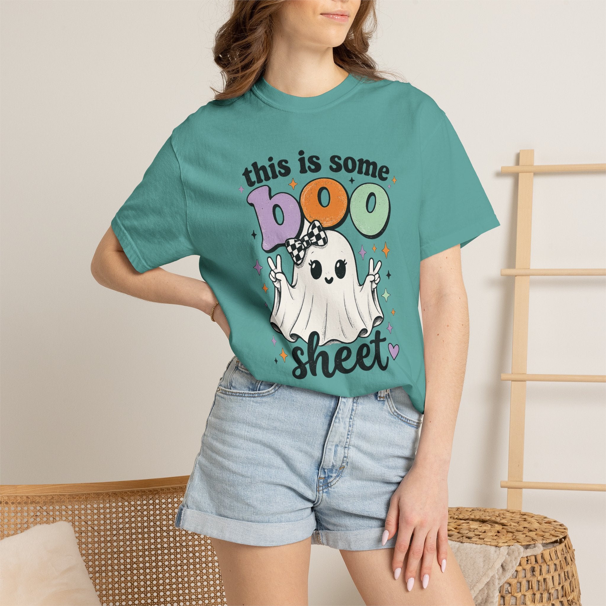 Halloween "This Is Some Boo Sheet" Ghost T-Shirt — Funny Spooky Graphic Tee