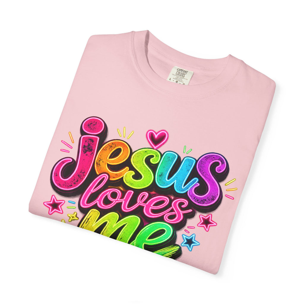 Jesus Loves Me Graphic T-Shirt — Colorful Faith Tee