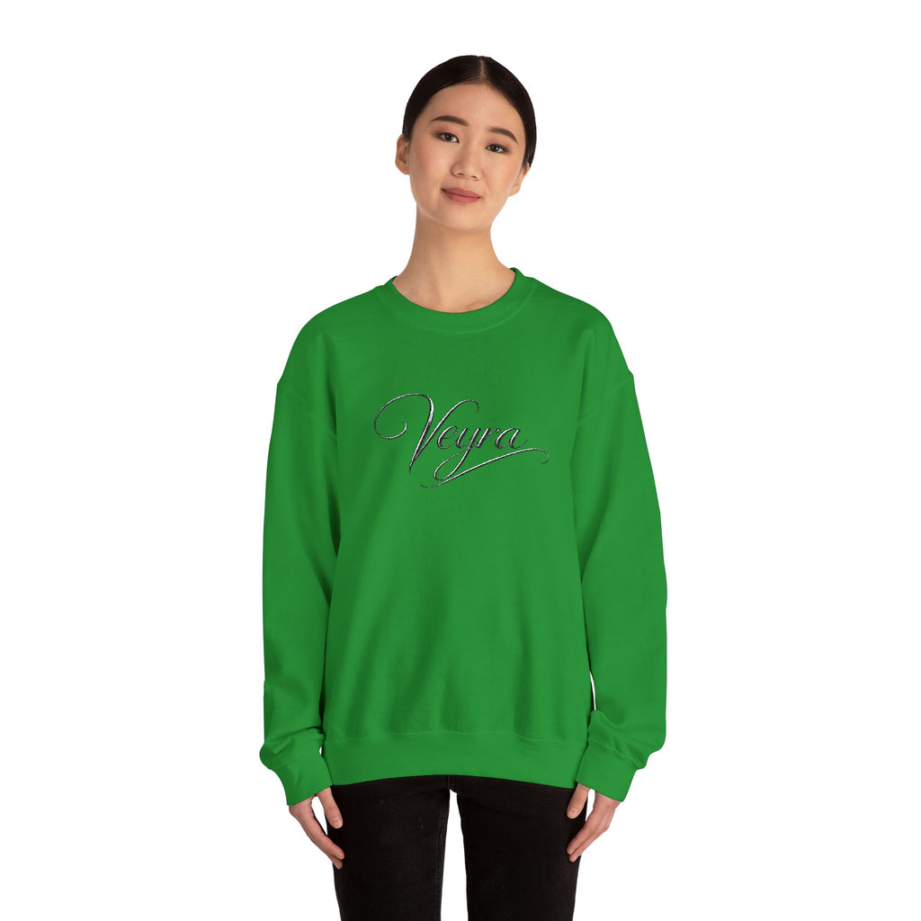Veyra Script Crewneck Sweatshirt — Elegant Handwritten Logo Pullover