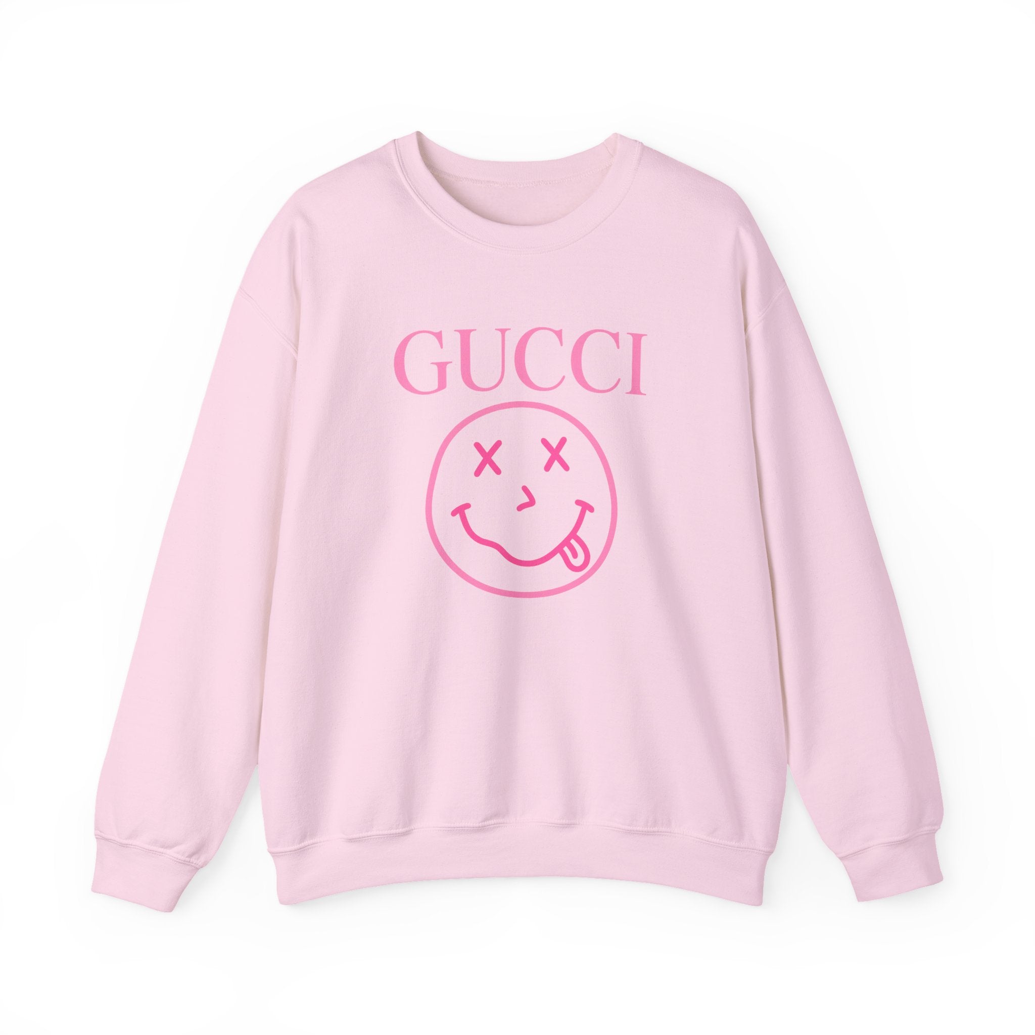 Gucci Pink Smiley Crewneck Sweatshirt