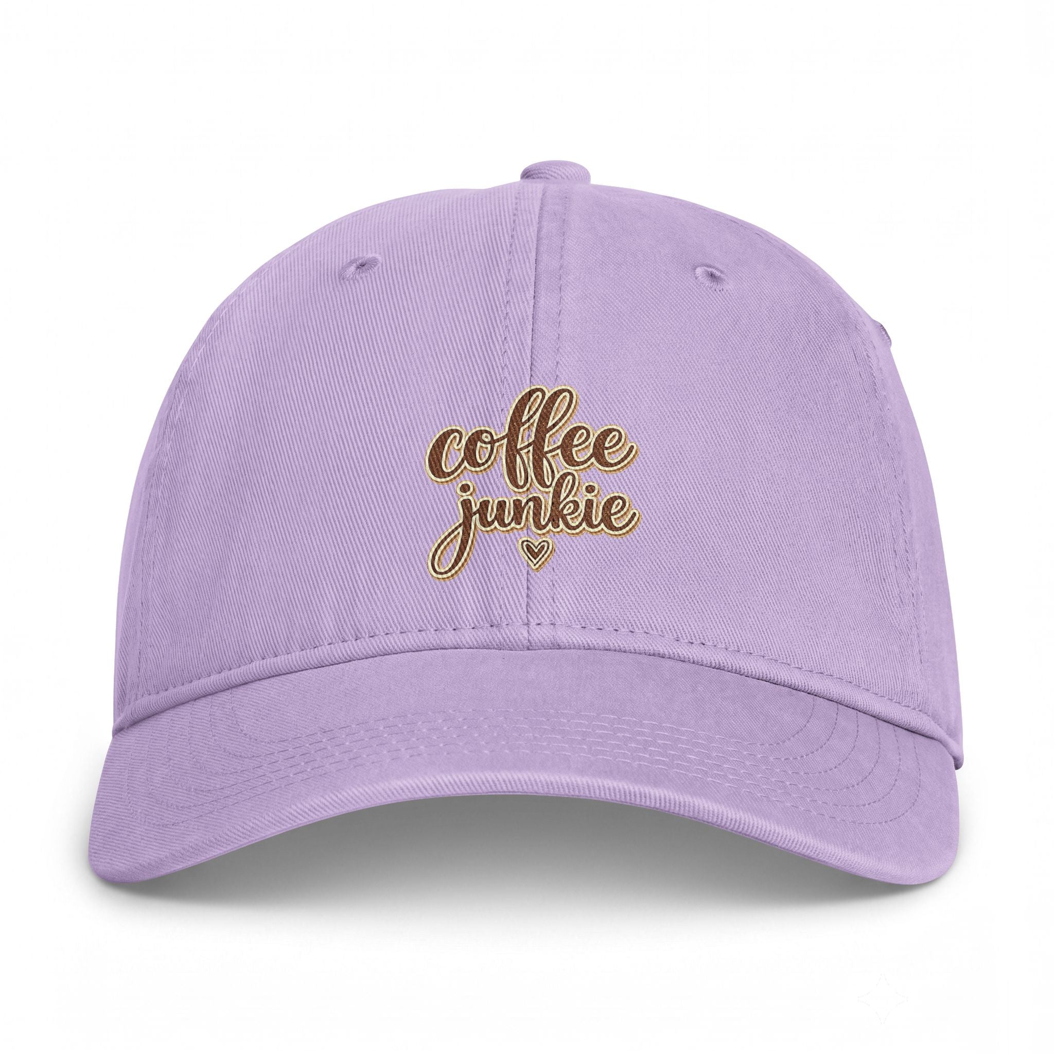 Coffee Junkie Washed Cap — Coastal Vintage Baseball Hat
