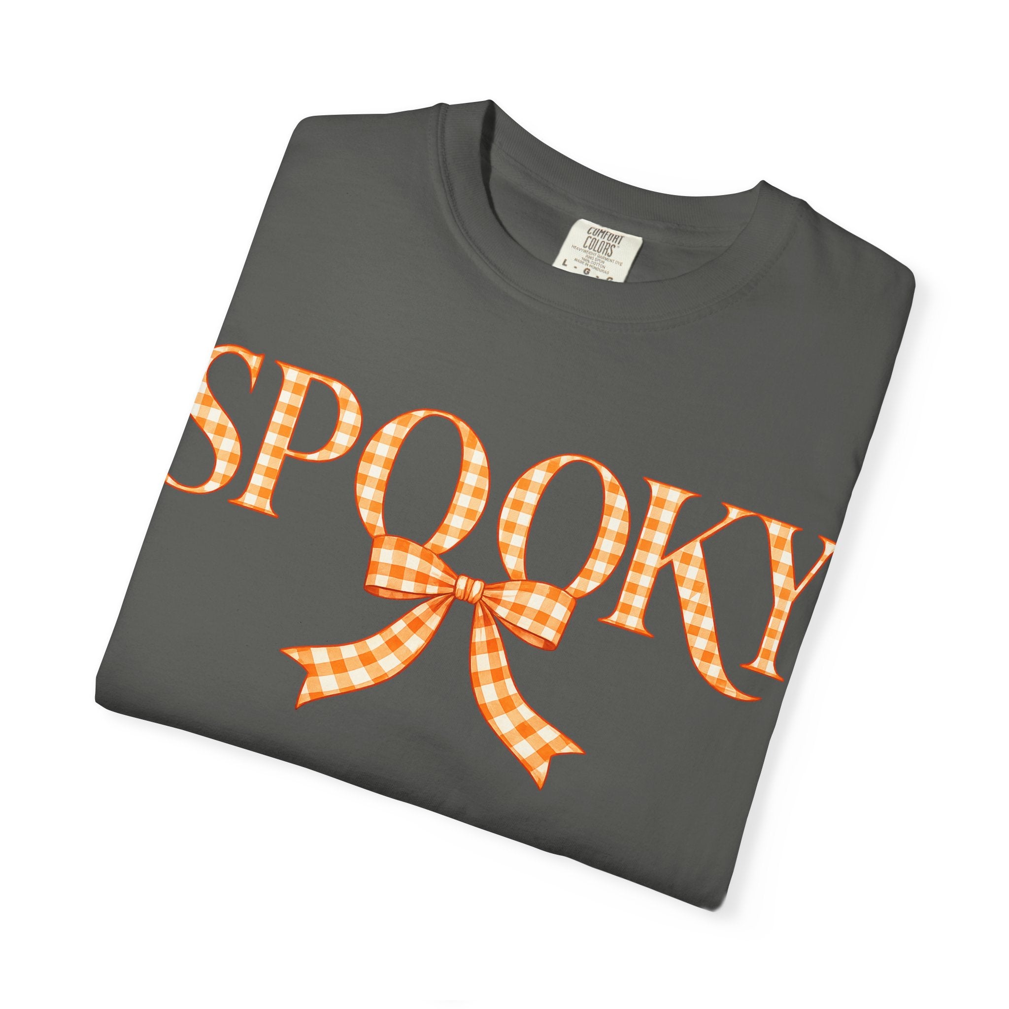 Spooky Gingham Bow T-Shirt — Halloween Graphic Tee