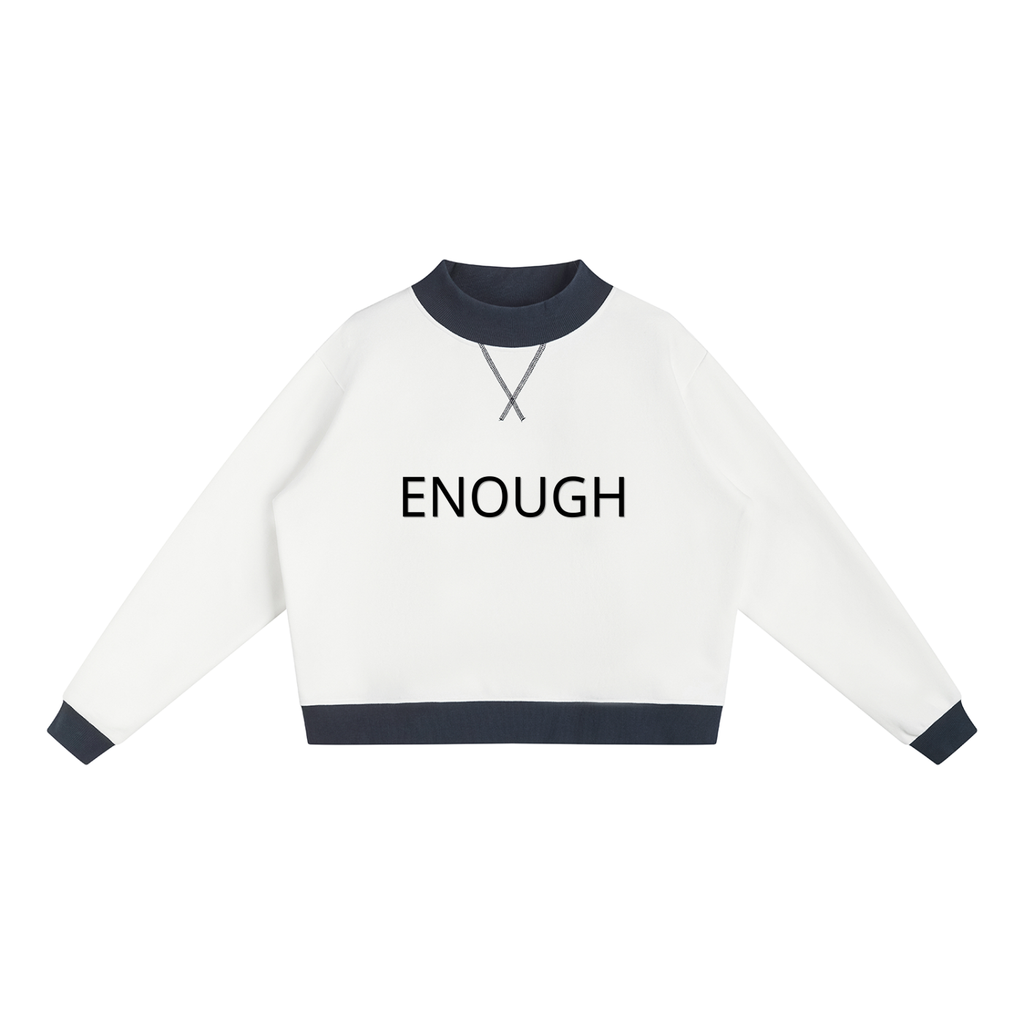Women’s Mock Neck Crewneck Sweatshirt