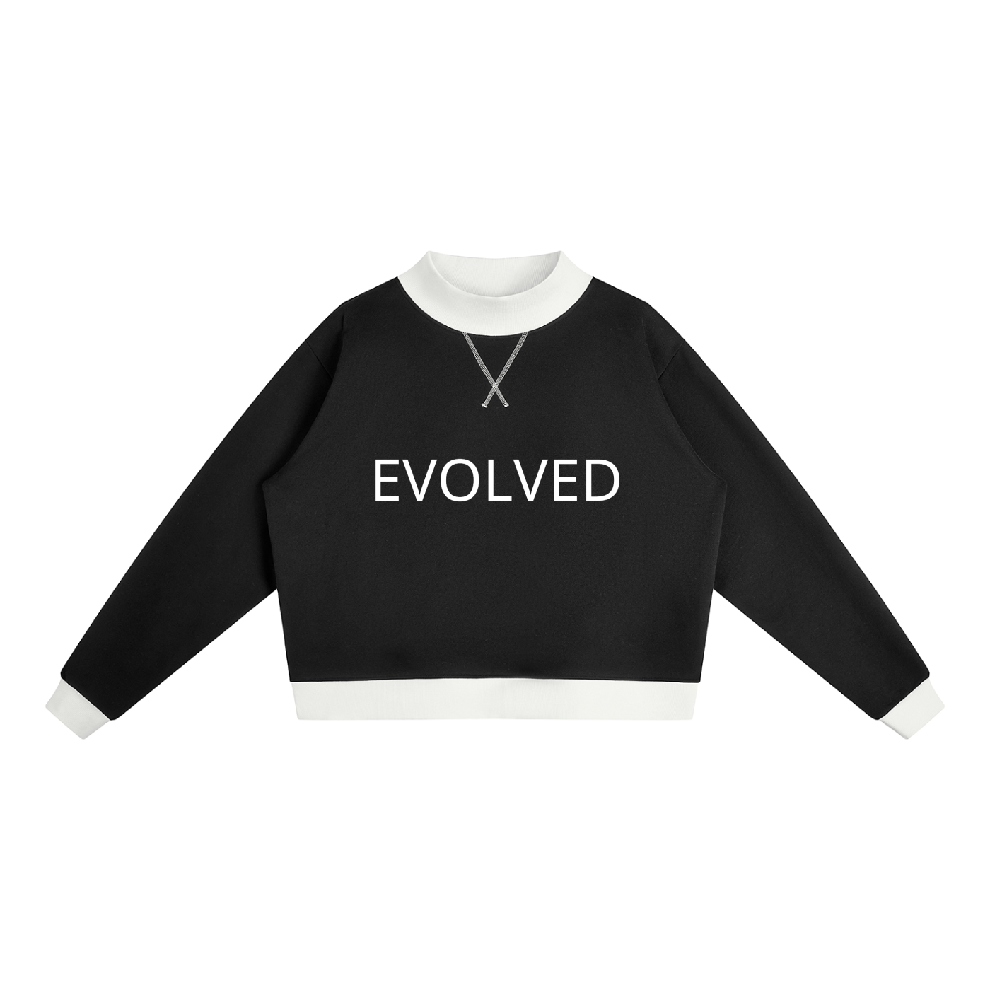Women’s Mock Neck Crewneck Sweatshirt